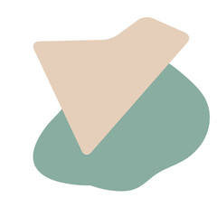 abstract pastel blob hand drawn element