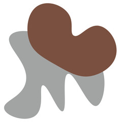 abstract pastel blob hand drawn element