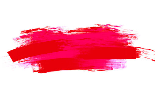 Red oil paint brush stroke texture	
