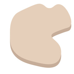 abstract pastel blob hand drawn element