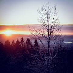 Obraz premium sunrise over the city