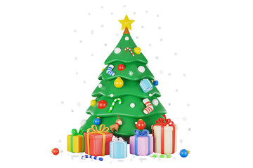 christmas tree with gifts