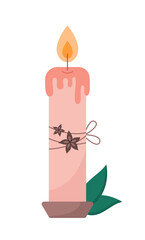 Cute candle for holiday cheer. 