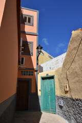 Fototapeta na wymiar Scenic view of alley in Agüimes de Gran Canaria
