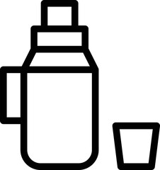 Thermos Vector Icon Design Illustration