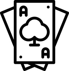 Playing card Vector Icon Design Illustration
