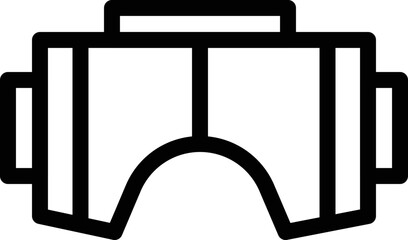 Fototapeta premium Vr glasses Vector Icon Design Illustration