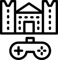 Castle Vector Icon Design Illustration