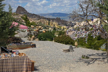 View of Uchisar from Pigeon Valley in Cappadocia,Nevsehir Province,Turkey
