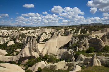 Landscape between Uchisar and Göreme in Cappadocia,Nevsehir Province,Turkey
