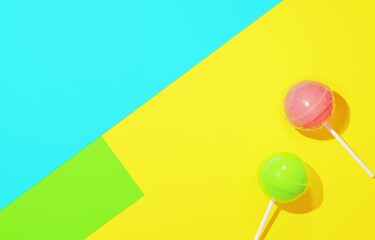 3D素材_ペロペロキャンディー