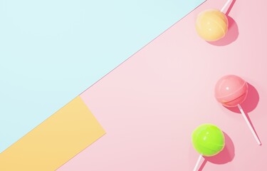 3D素材_ペロペロキャンディー