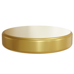 3D round product stand podium