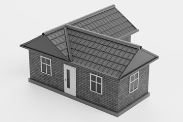 Realistic 3D Render of Stylised House
