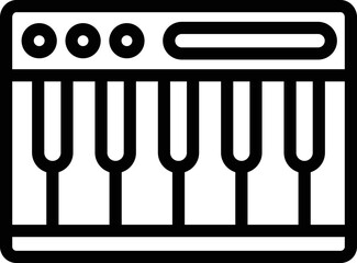 Piano Vector Icon Design Illustration