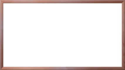 シンプルな木の額縁　16：9