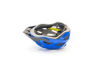 Adjustable straps and inside brand new mountain bike adult blue helmet with extra large cooling...