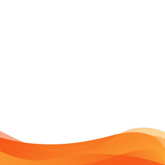 Orange Waves Modern Gradient Shape