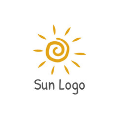 Creative Sun Concept Logo Design Template