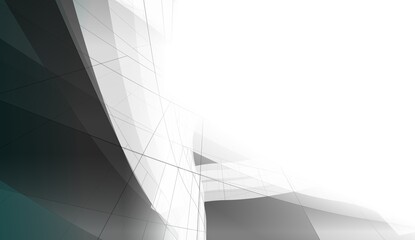 Abstract architecture background 3d illustration