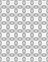Seamless Geometric Floral Pattern Background