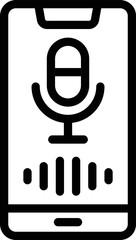 Voice Assistant Vector Icon Design Illustration