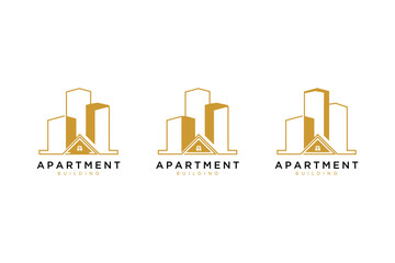 building and apartment logo