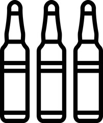 Ampoule Vector Icon Design Illustration