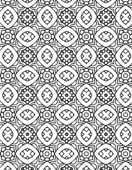 Black and white geometric pattern for your coloring book