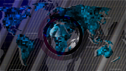 World News Background Loop illustration background. 