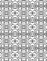 Black and white geometric pattern for your coloring book