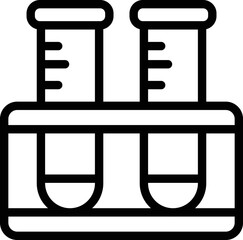 Test Tubes Vector Icon Design Illustration