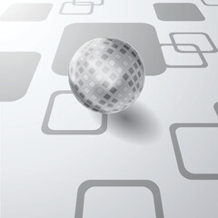 tech modern retro futuristic background .Vector design composition with various technology elements . Abstract contemporary art
