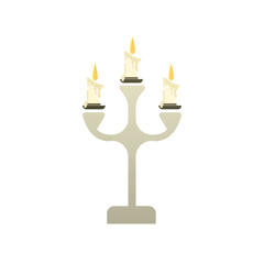 candle holder icon on a white background, vector illustration