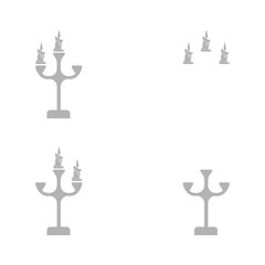 candle holder icon on a white background, vector illustration