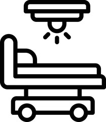 Operating Room Vector Icon Design Illustration