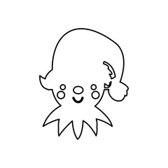 Christmas elf icons, vector illustration