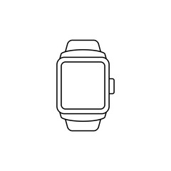Smart Watch icon in line style icon, isolated on white background