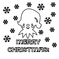 Christmas elf icons, vector illustration