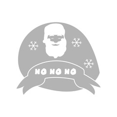 Santa Claus icon, Christmas concept, vector illustration