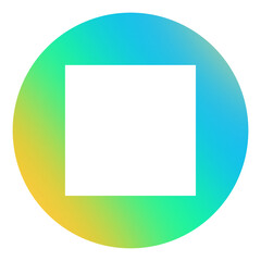 The Square Frame in round gradient 