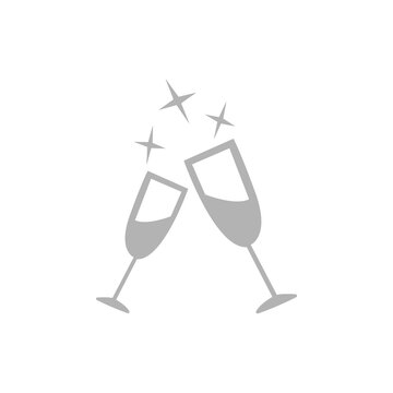 recommend clip art: glasses icon on a white background, vector illustration