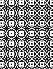 Fototapeta premium Geometric Pattern Coloring book page for adults