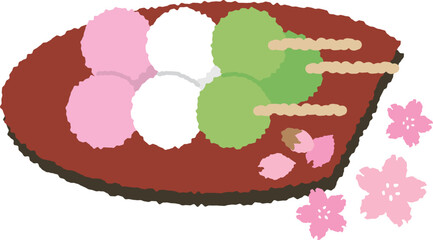 The scenery of seeing cherry blossoms called 