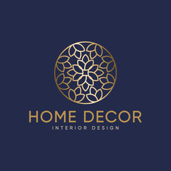 Vector templates of abstract green leaf logo designs - for medical, yoga, spa classes, beauty. Circles made with Vector leave