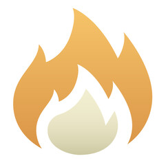 Fire flat design style icon