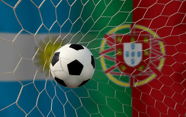 Football Cup competition between the national Argentine and national Portuguese.