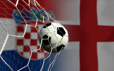 Football Cup competition between the national Croatia and national England.