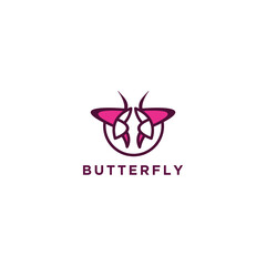 butterfly. design logo icon design template