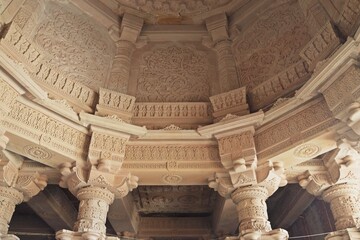ceiling of baba mast nath temple , rohtak, india 